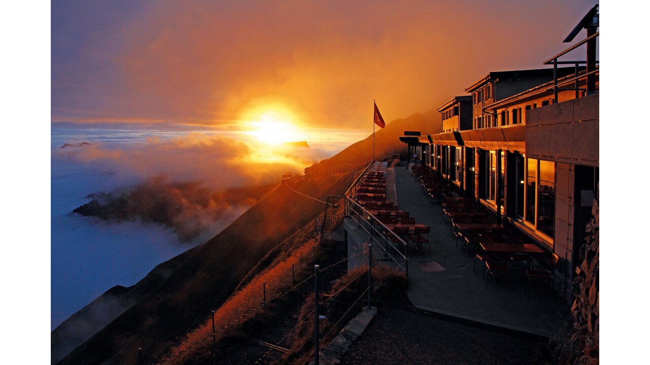 Abendstimmung auf dem Brienzer Rothorn 