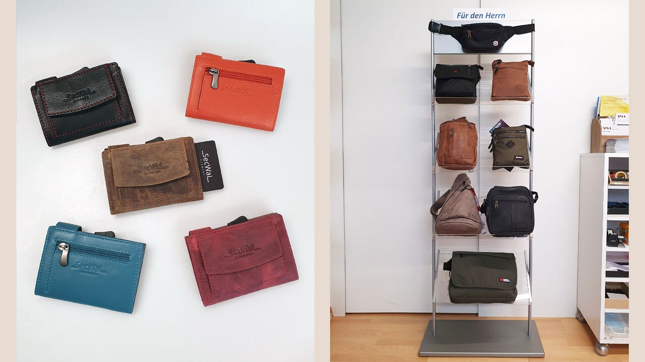 SecWal Kreditkartenetuis mit Münzfach und Herrentaschen