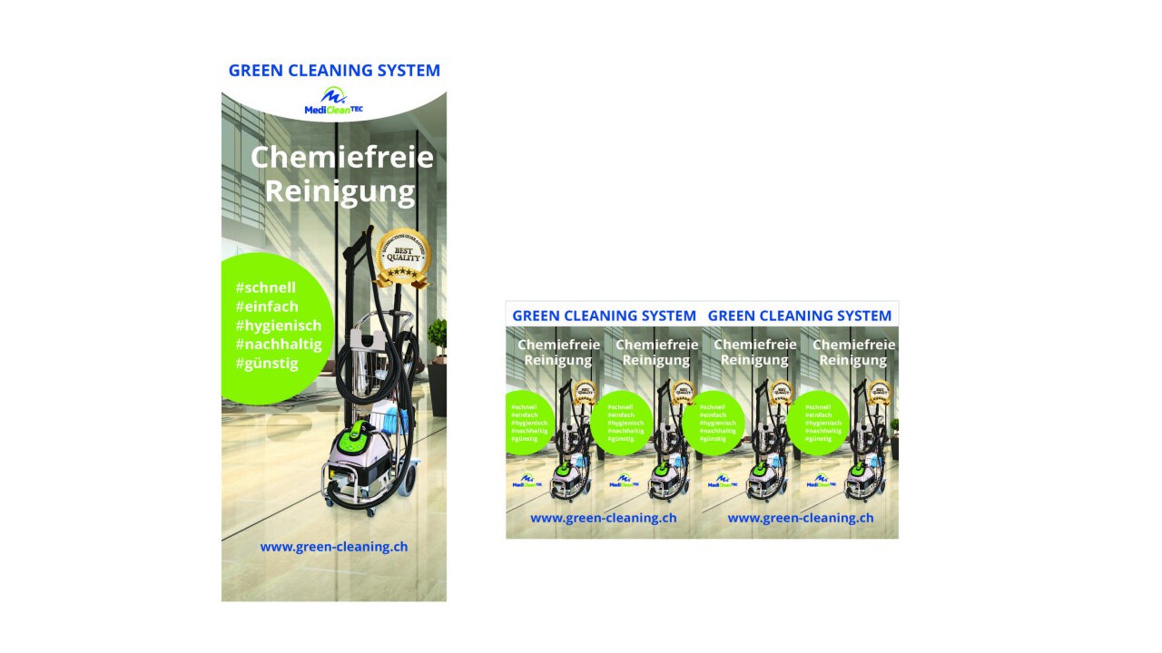 Chemiefreie Reinigung - GREEN CLEANING SYSTEM - schnell, einfach, hygienisch, nachhaltig, günstig