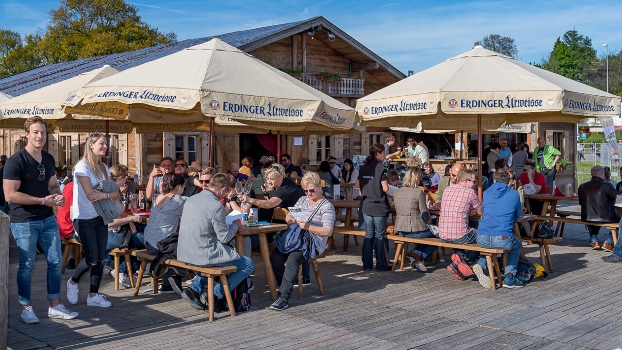 Machen Sie auf der schönen Terrasse eine wohlverdiente Pause.