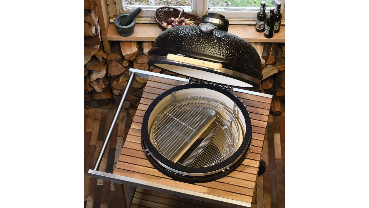 Grillrostsystem im Monolith Grill aus Keramik