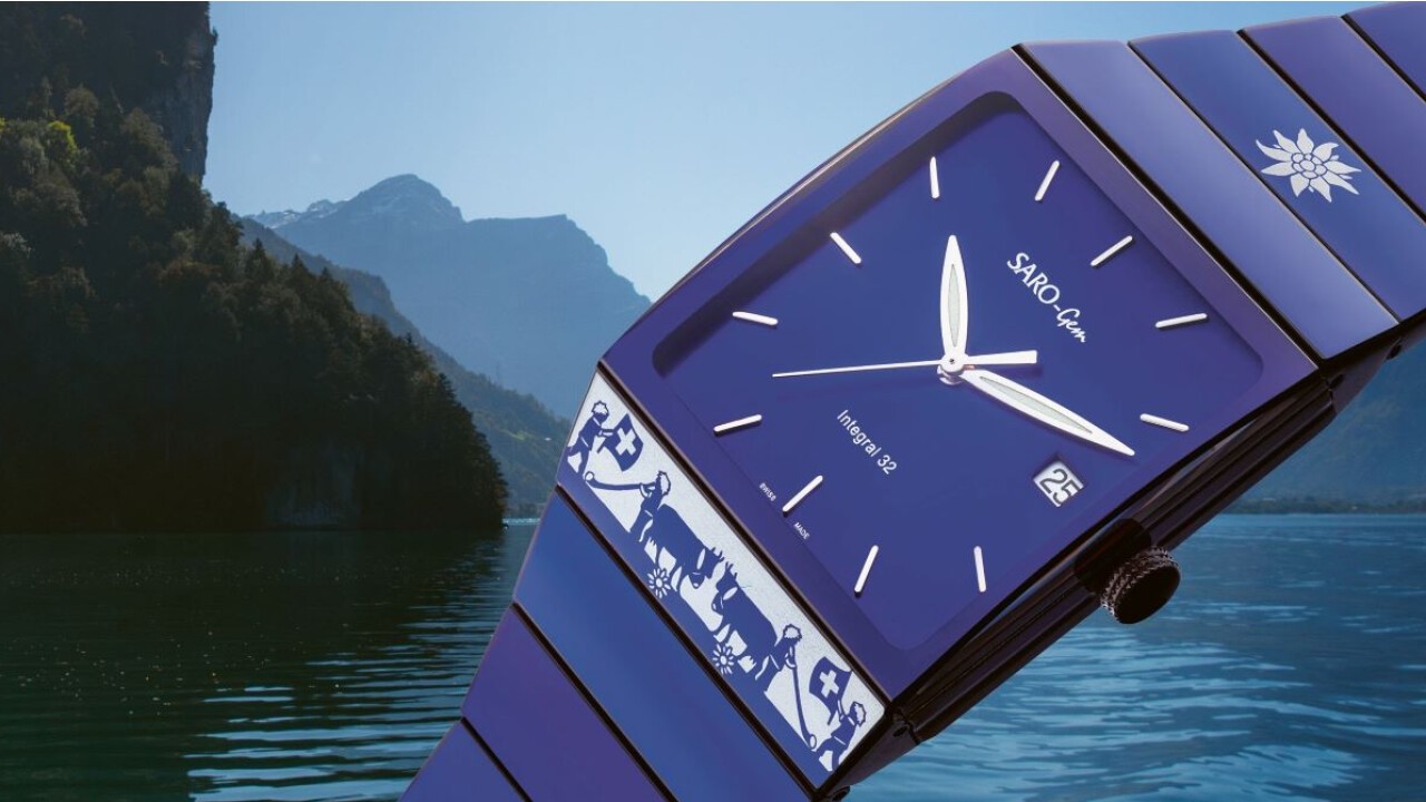 Modell - Integral 32 Dome Maxi, Saphirband, Leuchtzeiger, wasserdicht mit Test, blau