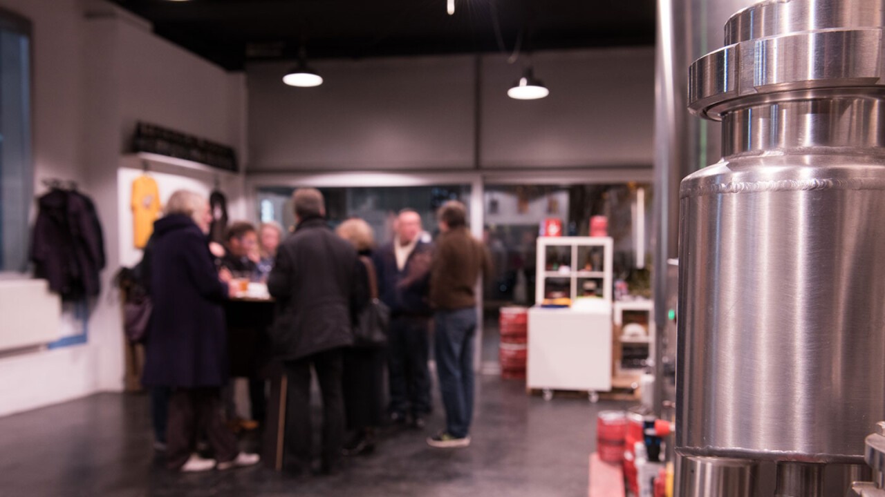 Gemütliches Beisammensein in der Brauerei Luzern