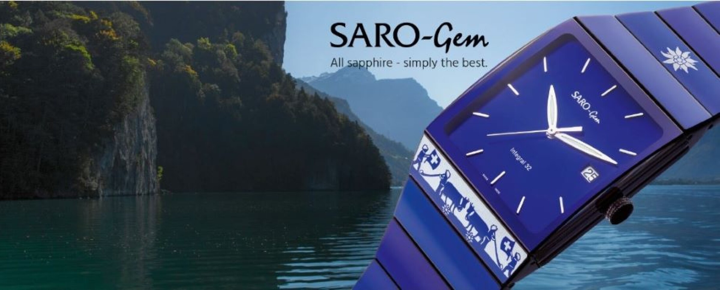 SARO-Gem Saphir-Schmuckuhren