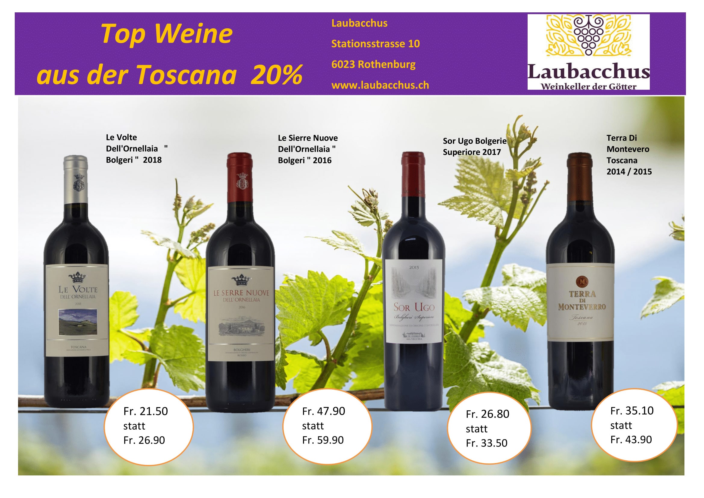 Top Wein aus der Toscana